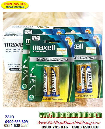 COMBO MUA 01 HỘP 10vỉ Pin AA 1.5v Alkaline Maxell LR6(GD)2B _Giá 149.000đ/Hộp 10vỉ (MẪU MỚI)